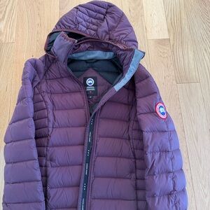 Canada Goose Burgundy Hooded Jacket